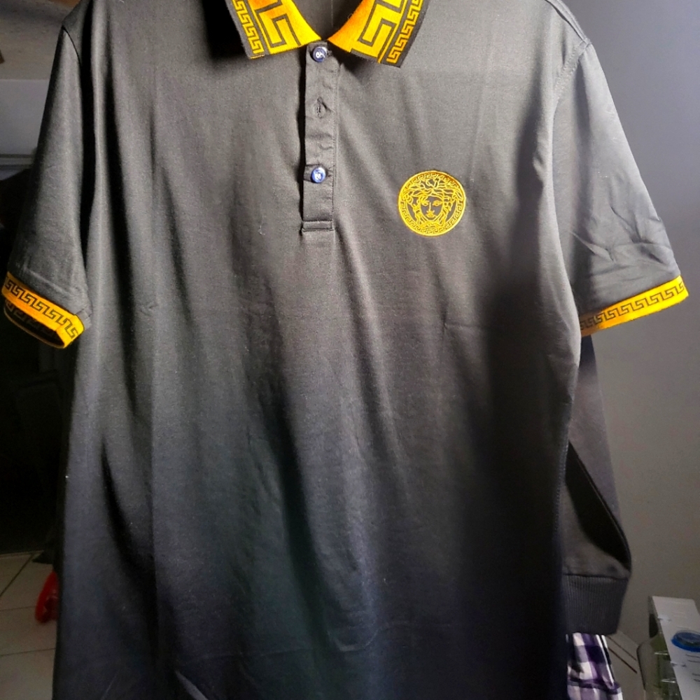 Versace polo slim xl brand new lightweight silky